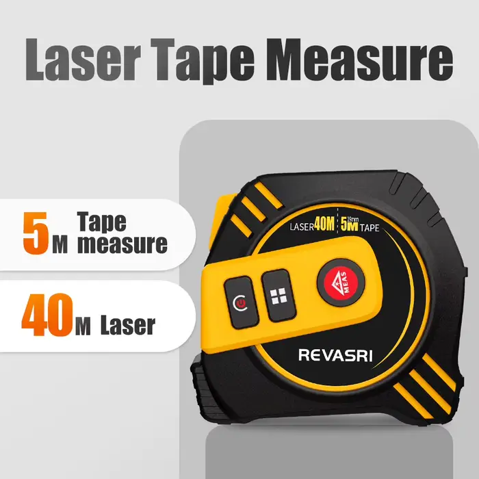 REVASRI ruban à mesurer Laser 2 en 1 télémètre Laser règle intelligente de haute précision outil de 