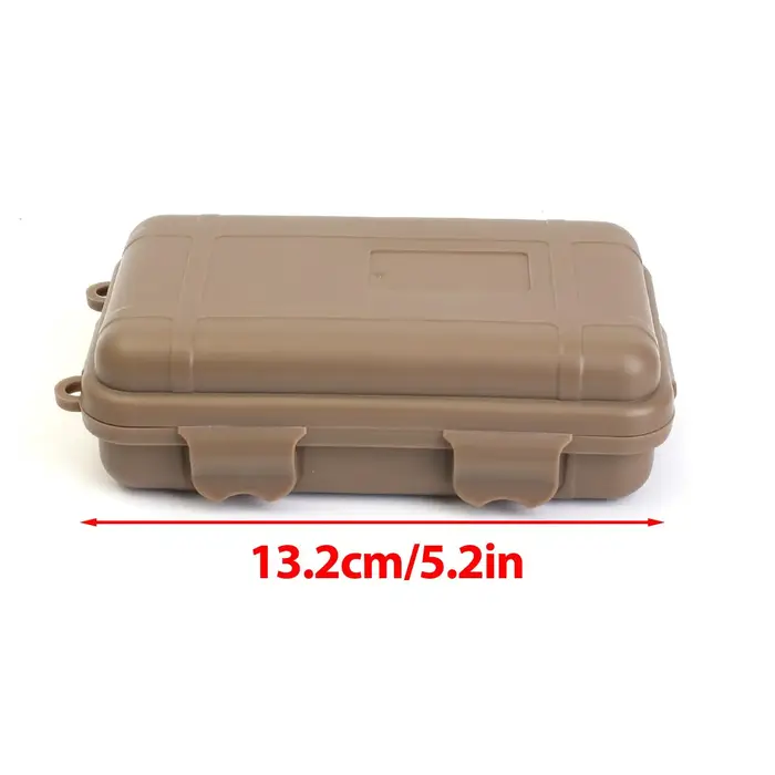 Boîte de rangement étanche, coque rigide, antichoc, haute résistance, étui de survie avec joint en silicone, conteneur extérieur pour le camping et la randonnée