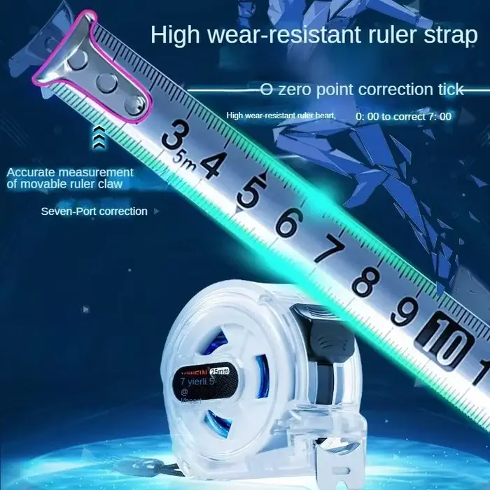 Ruban à mesurer en acier inoxydable importé du Japon 5 mètres et 10