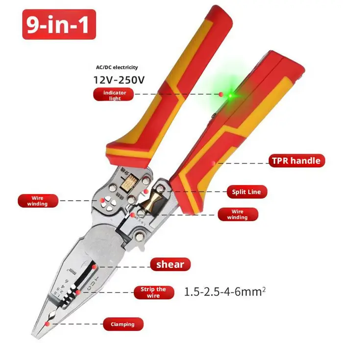 Pince d'électricien 9 en 1