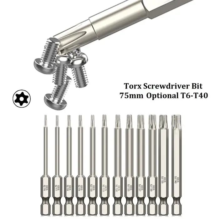 Jeu d'embouts de tournevis magnétiques Torx