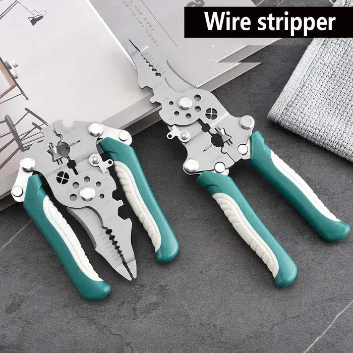 Pince à dénuder et à sertir pliable 18 en 1