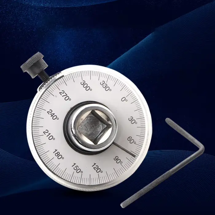 Clé dynamométrique en acier 1/2 pouce avec jauge d'angle de rotation à 360 degrés pour la mesure de couple