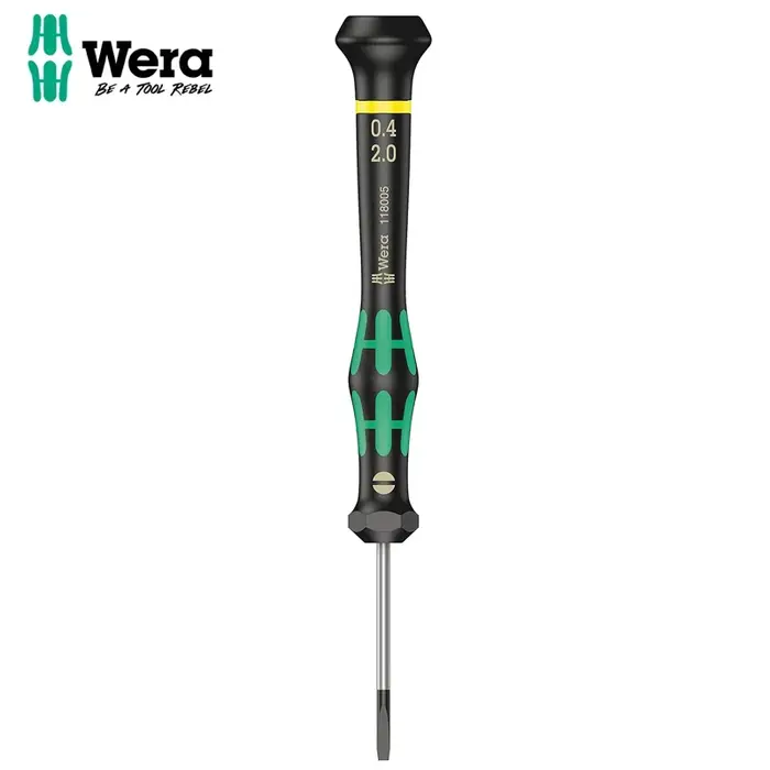WERA 05118005001 2035 Tournevis pour vis à fente pour applications électroniques