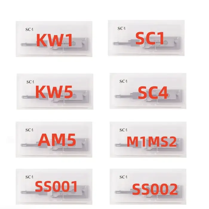 Outils de serrurier Lishi Styles Tools KW1 M1/M2 AM5 KW5 SC1 SC4 M1 MS2 SS001 PRO SS002 PRO 2-en-1
