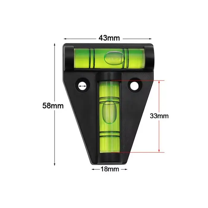 Mini Instrument de mesure du niveau à bulle de Type T