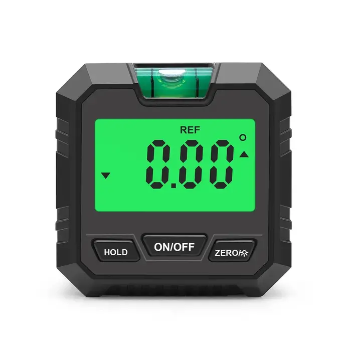 Jauge d'angle numérique 360 ° Mini inclinomètre de mesure avec Base magnétique