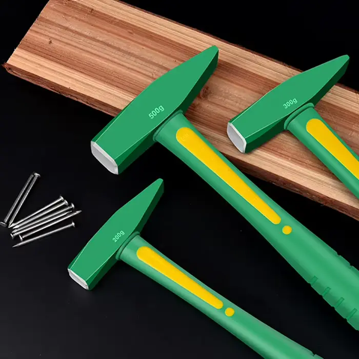 PerSCH-Marteau de Construction Antichoc à Tête Plate en Plastique Enveloppé