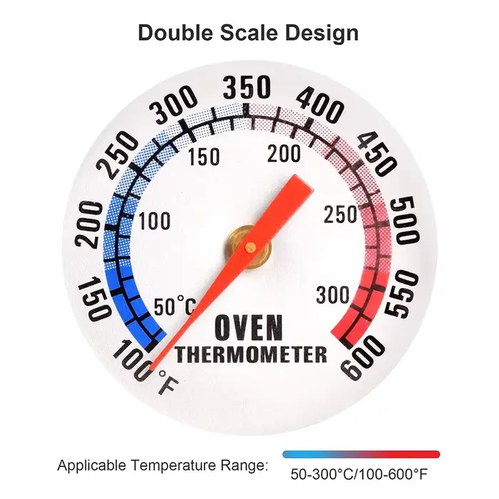 Thermomètre de four 50-300 ° C/100-600 °