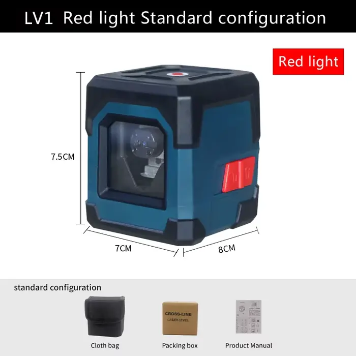 Hanmatek niveau Laser compteur 2 lignes nivellement automatique lignes verticales et horizontales fa