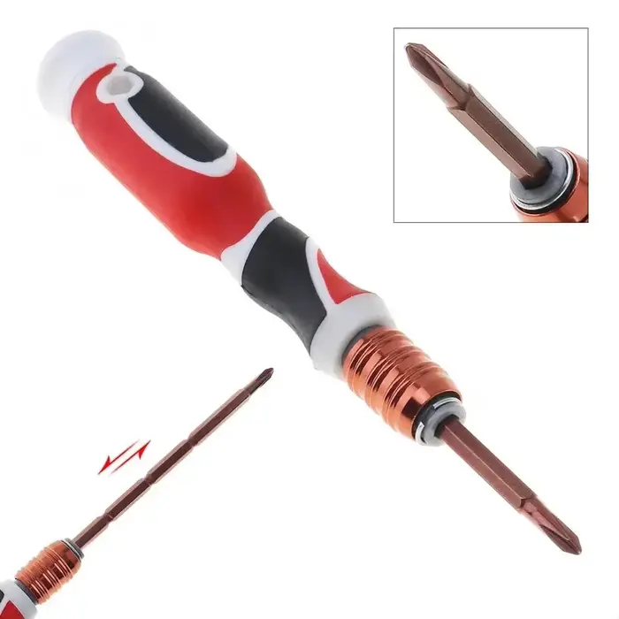 Tournevis à double usage réglable de 4mm, avec Phillips et tournevis rétractable multifonctionnel à