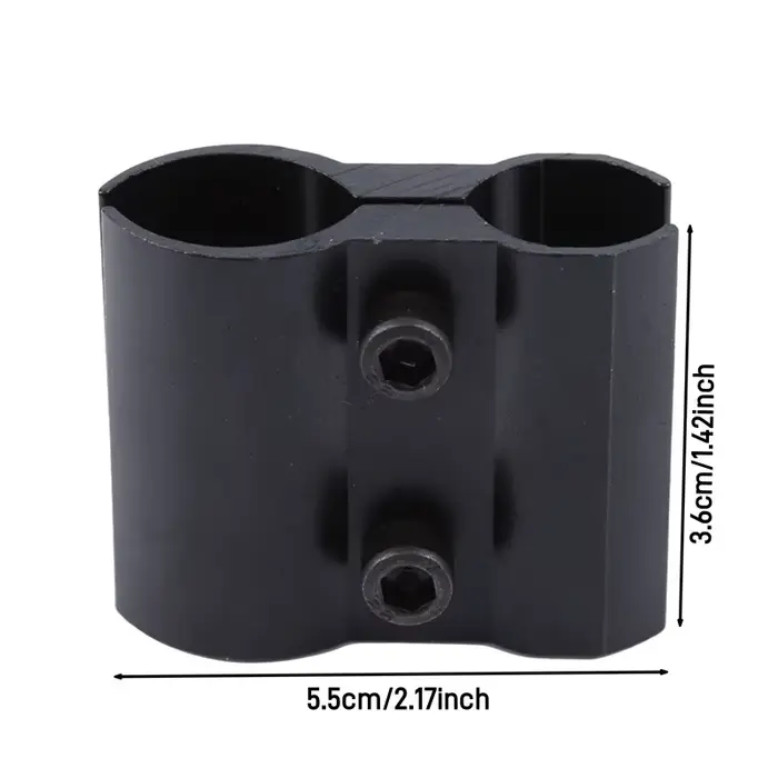 Support de serrage à Tube fixe noir pour lampe de poche télescope, support de pince universel pour I