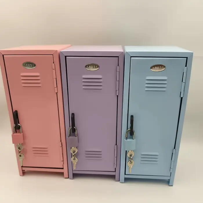 Armoire de rangement en métal Kawaii