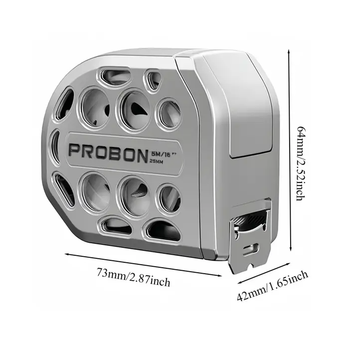 Mètre ruban en acier inoxydable de 25 pieds