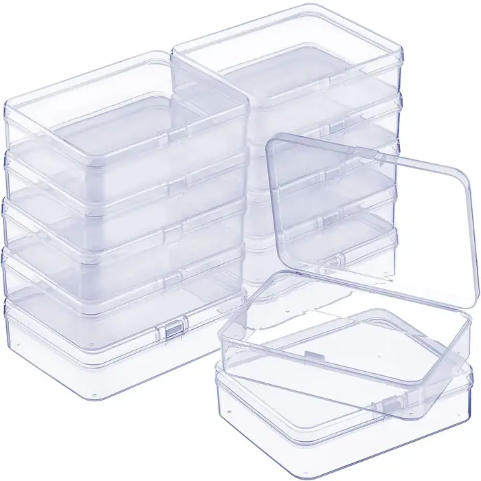 Boîtes de rangement en plastique avec couvercles sécurisés - Mini organisateurs pour perles