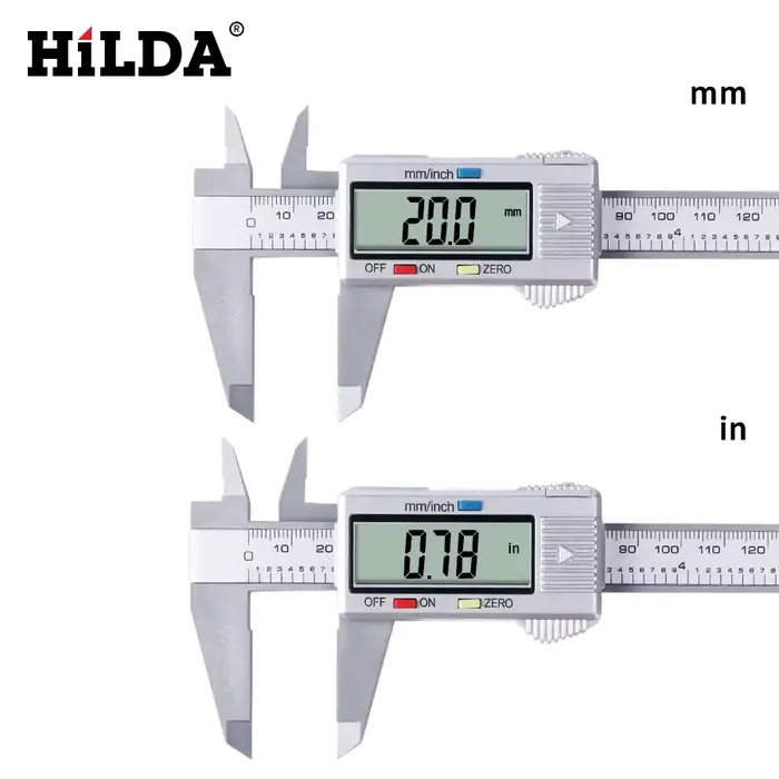 HILDA 0-150mm pied à coulisse numérique électronique pied à coulisse numérique 6 pouces LCD micromèt