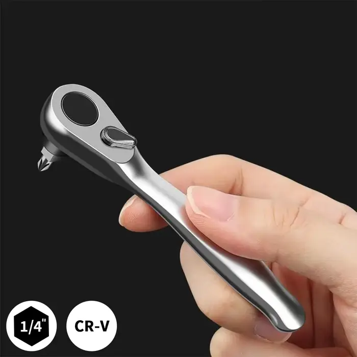 Clé à cliquet-poignée à cliquet 1/4 avec 72 dents à dégagement rapide