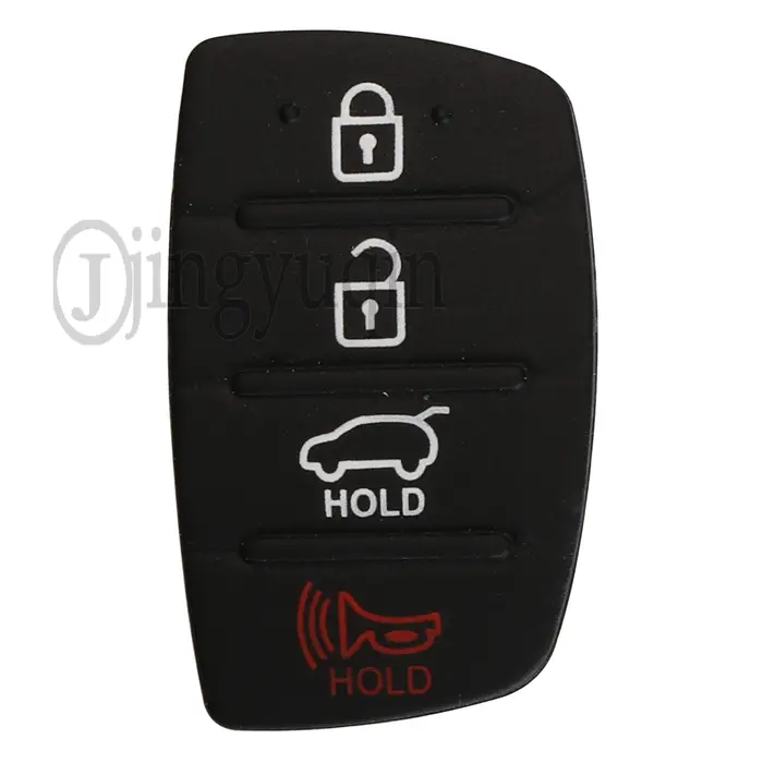 Jingyuqin 10 pièces tampon de réparation de clé à distance de voiture pour Mistra Hyundai HB20 SANTA FE IX35 IX45 housse de clé 2/3/4 boutons de remplacement