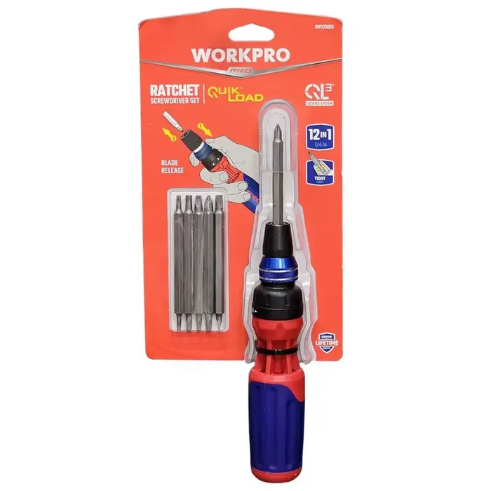 Tournevis à cliquet WORKPRO 12-en-1
