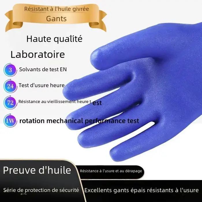 Gants industriels résistants aux produits chimiques