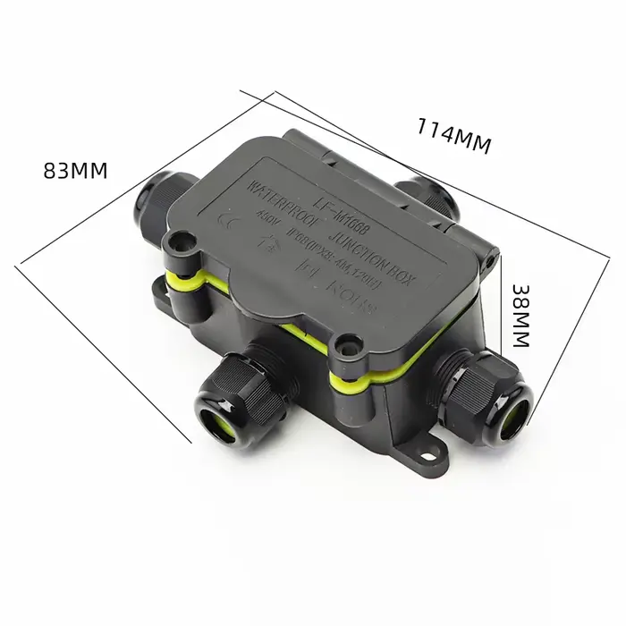 Mini boîte de jonction étanche en plastique