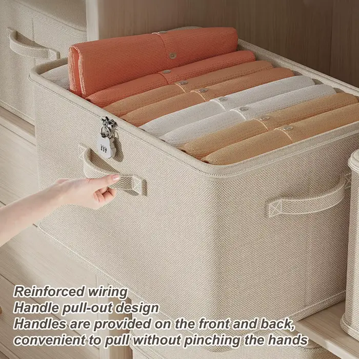 Boîte de rangement verrouillable avec poignée