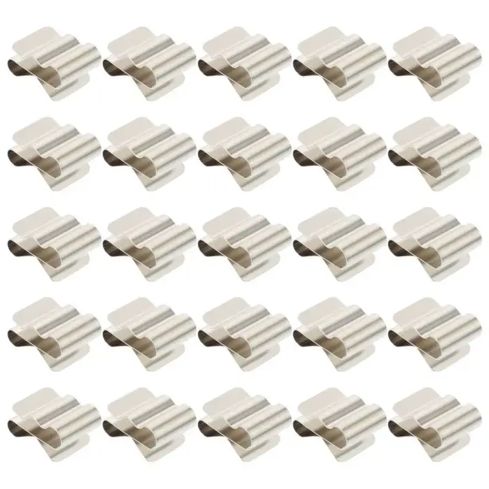 1000 pièces panneau solaire câble pince en acier inoxydable photovoltaïque PV