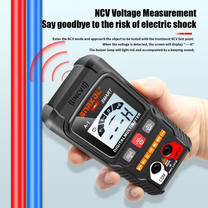 Multimètre numérique professionnel AC DC NCV multimètres intelligents