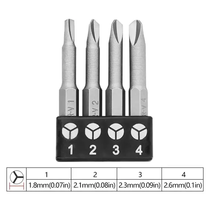 Embout de tournevis de forme spéciale