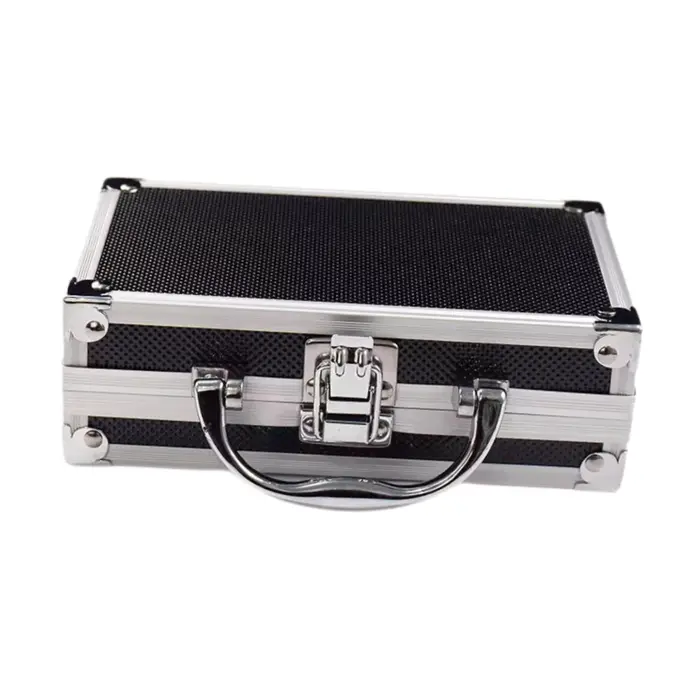 Mallette de transport en alliage d'aluminium 7.09x4.33x2.28 ''valise robuste