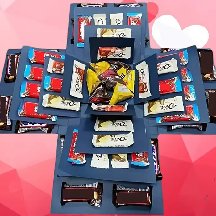 Coffret cadeau surprise explosion bricolage pour anniversaires