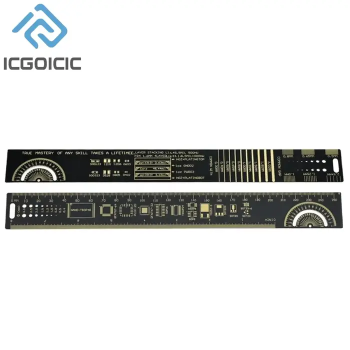 Règle PCB 5 types 9CM 15CM 20CM 25CM 30CM, outil de mesure multifonctionnel, puce de condensateur de
