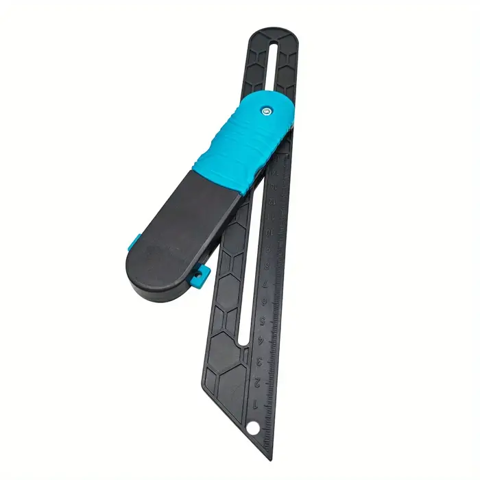 Règle en plastique verrouillable pour outil d'angle de rapporteur pour le travail du bois, mesures d'onglet de précision et Angles d'angle pour projet de menuiserie de bricolage