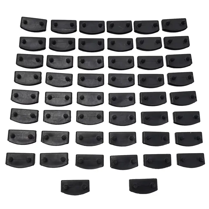 Supports de lit en bois de remplacement, 50 pièces, supports moyens ou d'extrémité en plastique, 10x