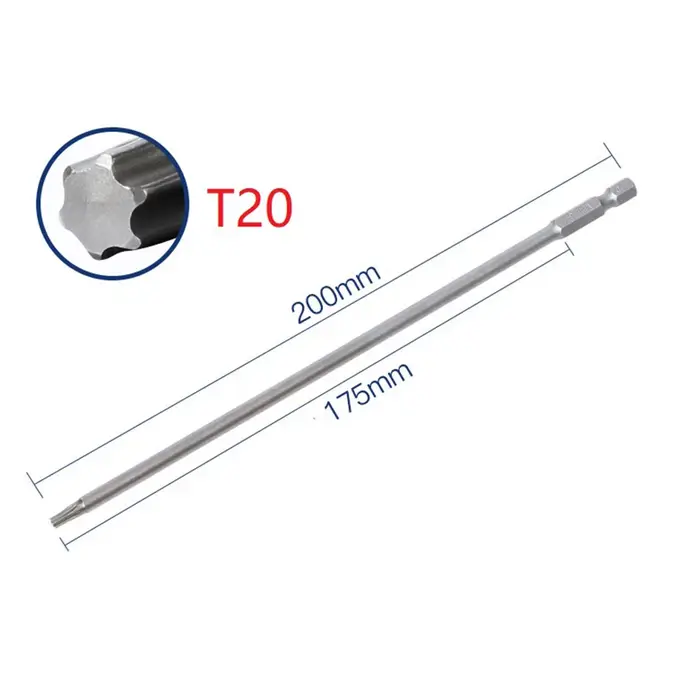 Embouts de tournevis Torx magnétiques à T10-T30 longue