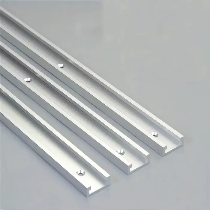 Fixation de gabarit de piste à onglet en aluminium, fente en T, Rail de goulotte pour le travail du