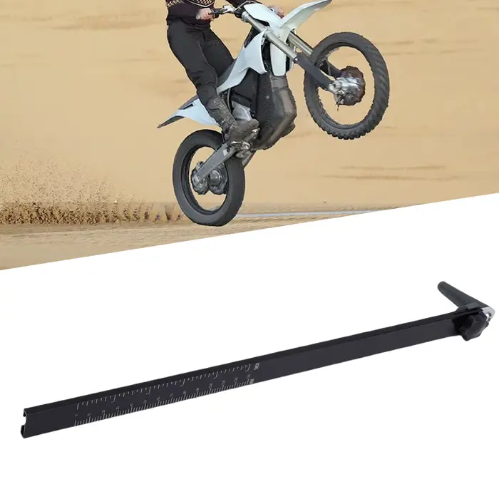 Outil de mesure de la chute de suspension arrière