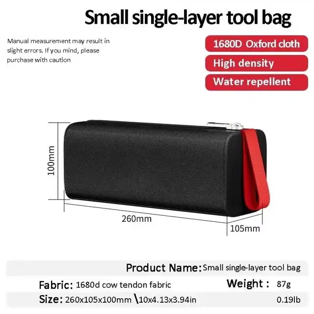 Sac à outils Portable, sac de rangement d'outils, sac de rangement d'outils de quincaillerie, robust