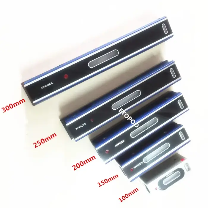 Outils de mesure de niveau de barre mécanique, haute précision, 0.02mm, 0.05mm, 100mm, 150mm, 200mm,