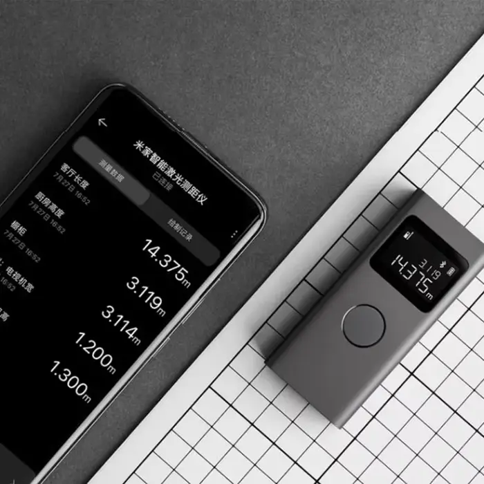 Télémètre laser intelligent Mijia compatible avec l'application Xiaomi