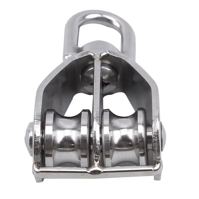 Jeu de poulies à corde de levage pivotante simple/Double roue M15/M25