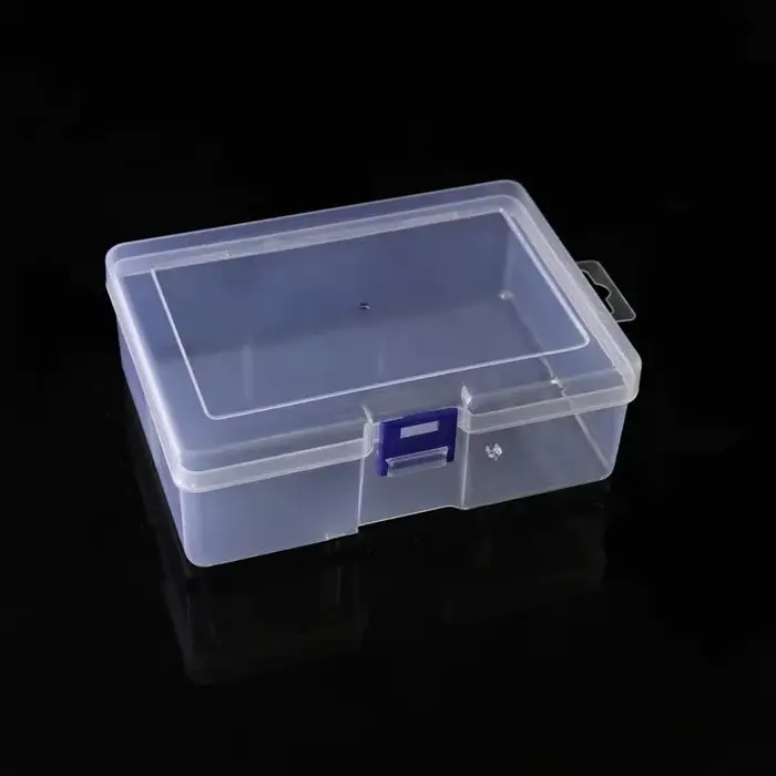 Boîte en plastique transparente rectangulaire pour embouts de tournevis
