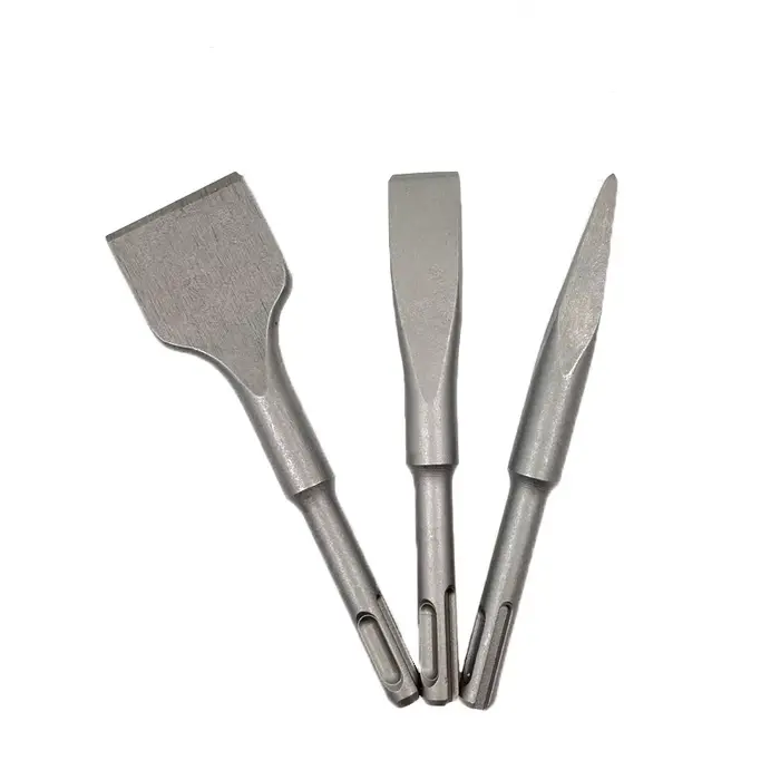 Lot de 3 marteaux perforateurs électriques à tige ronde et forme de burin carré