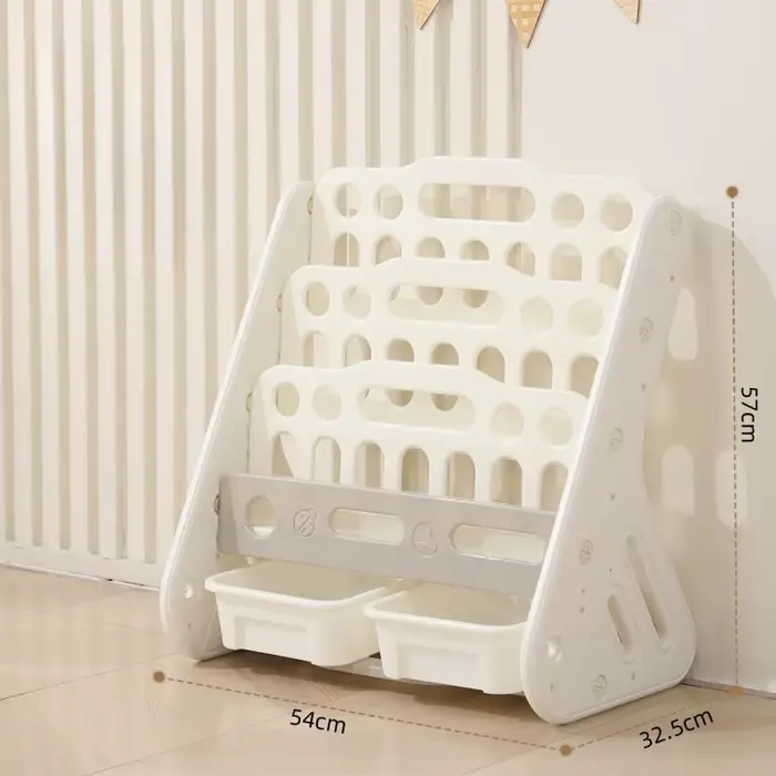 Étagère de rangement 2 en 1 pour enfants