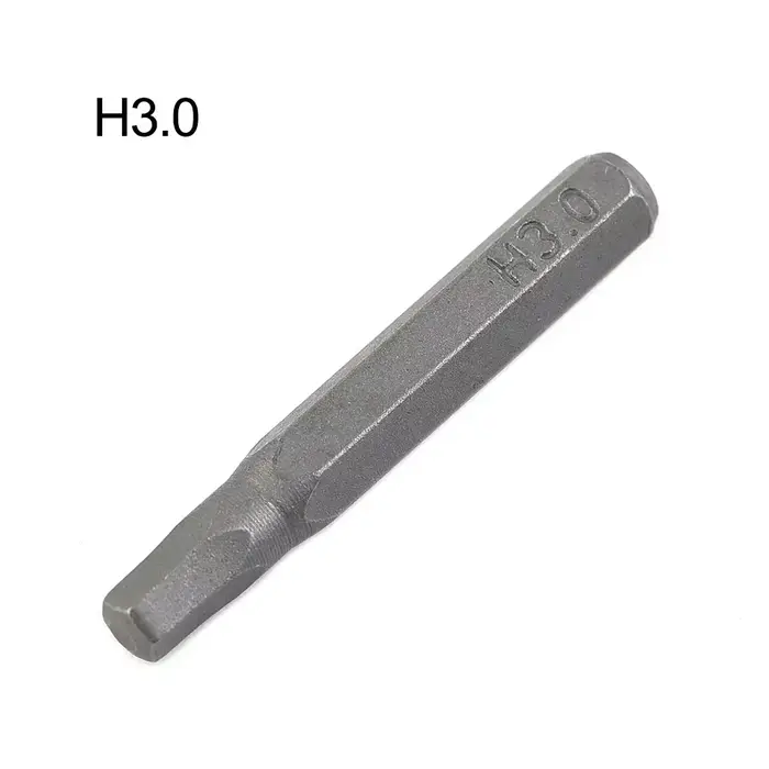 1 pièce Embout de tournevis hexagonal 4mm, embouts de tournevis électrique H0.7 H0.9 H1.3 H1.5 H2 H2