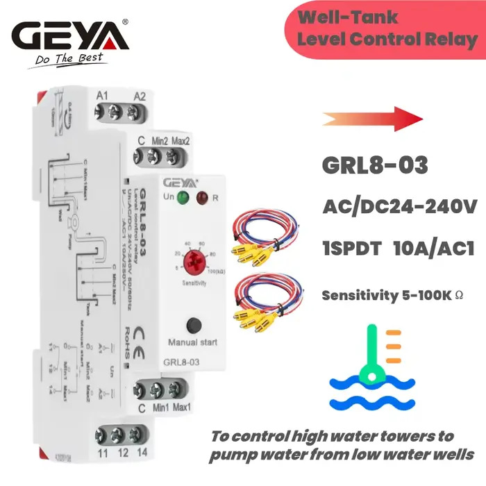 GEYA GRL8 relais de contrôle de niveau de liquide contrôleur