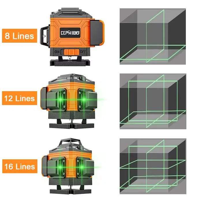 Niveau laser Green Line 3D/4D 8/12/16 lignes