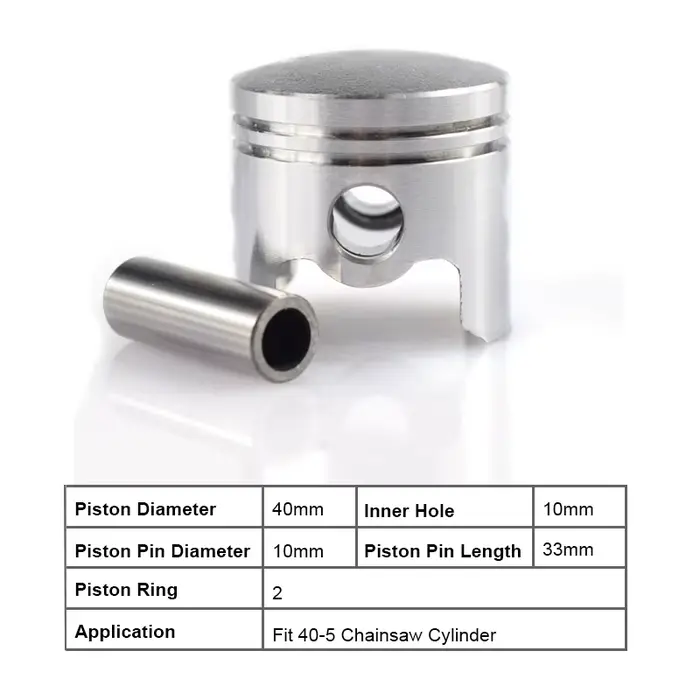 XCAN 40mm jeu d'anneaux de Piston brosse électrique tondeuse Kit de Piston adapté 40-5 43cc BC430 CG