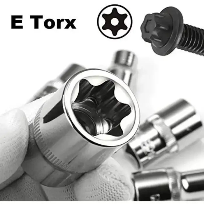 Jeu de douilles Torx et E-Torx