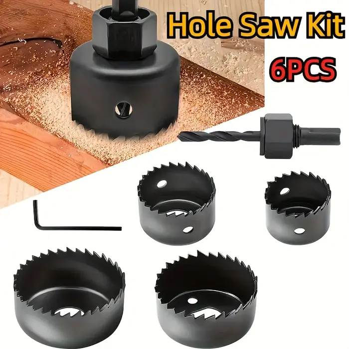 Kit de scie cloche en acier au carbone Durable